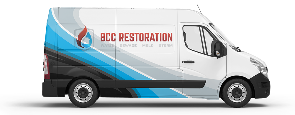 BCC Restoration van, serving Portland OR and Vancouver WA